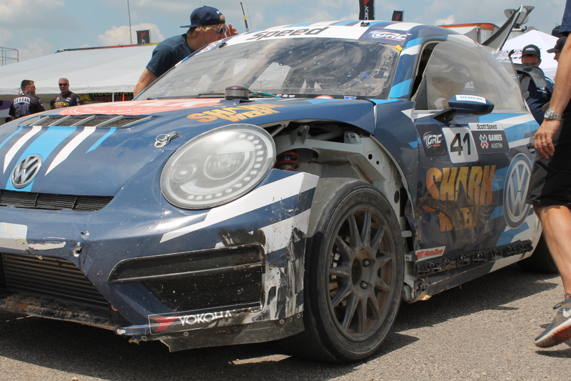 Illustration for article titled Battered Rallycross Volkswagen Finally Looks Like An Off-Road Volkswagen